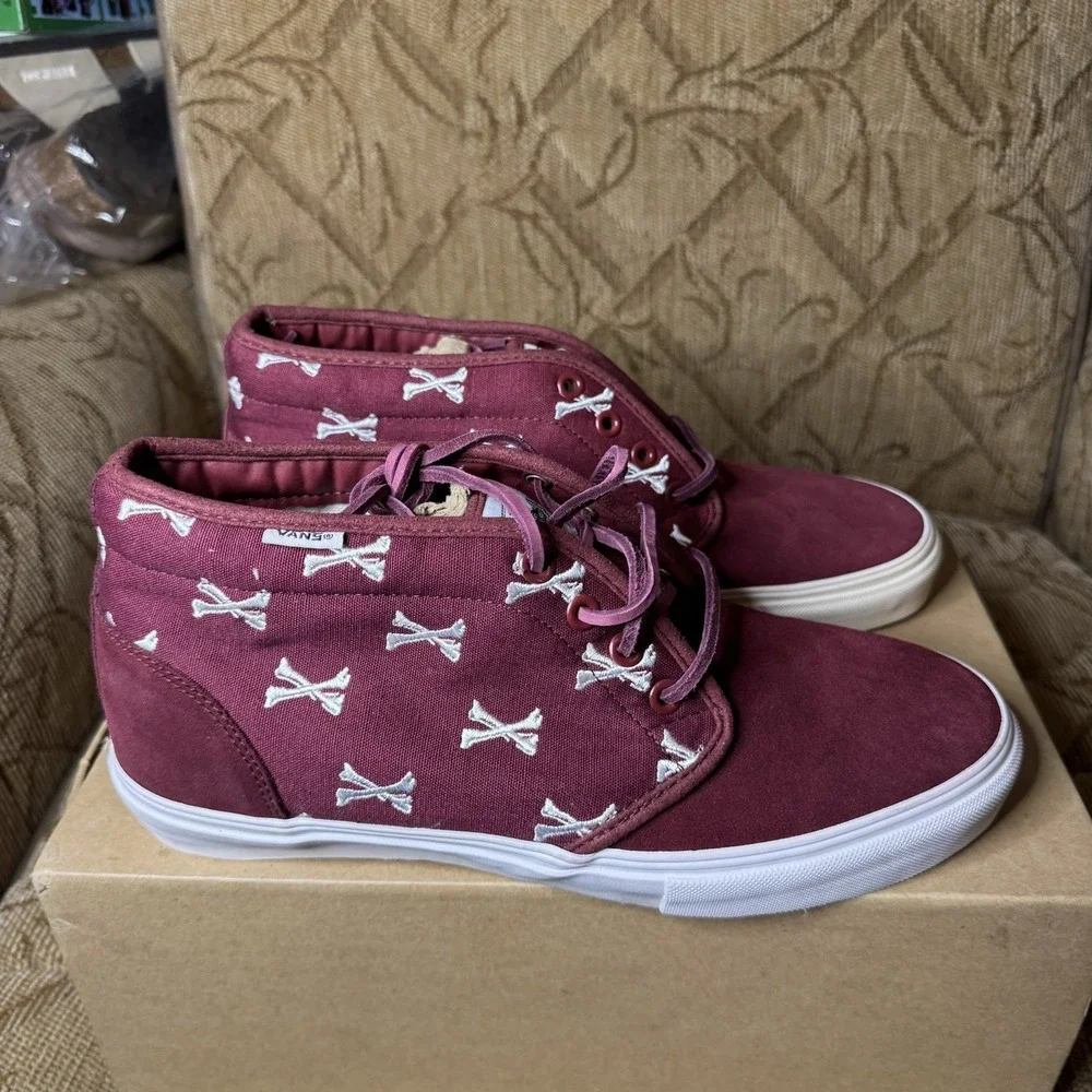 RARE VANS Chukka 59 S WTAPS Bones Cordovan Burgundy Size 9.5 Boot Syndicate VNDS